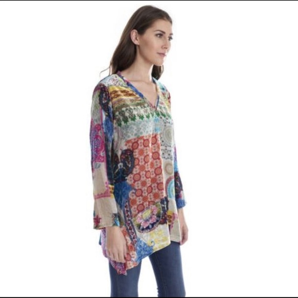 Johnny Was Gigi Velvet Patchwork Tunic - Picture 6 of 10